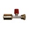 A & I Products Aluminum Straight Female O-Ring w/ R134A Service Port Fitting 4.5" x4" x2" A-461-3102 - alternate 1